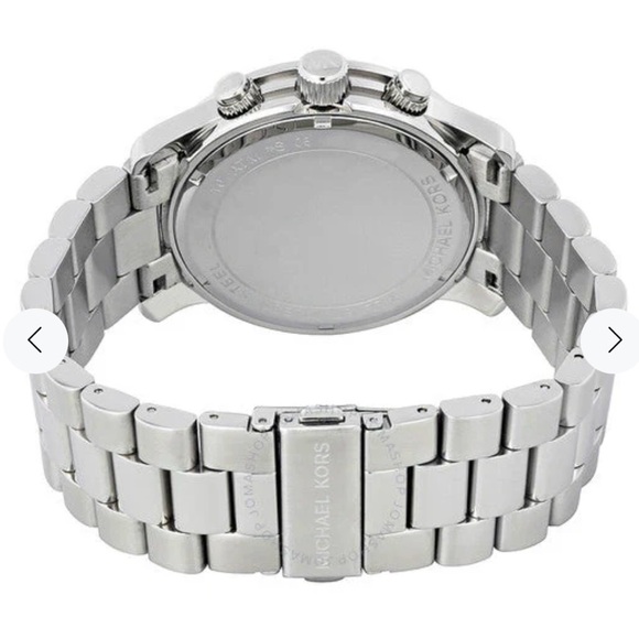 Designer Michael Kors MK8086 Runway Watch Silver Tone-Unisex, EUC New Battery - Picture 6 of 13